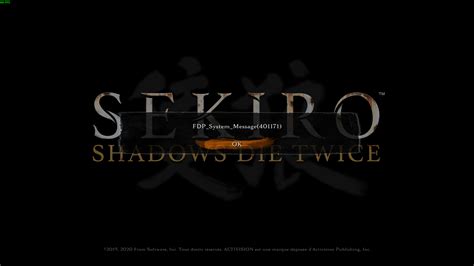 sekiro fdp system message 401171.